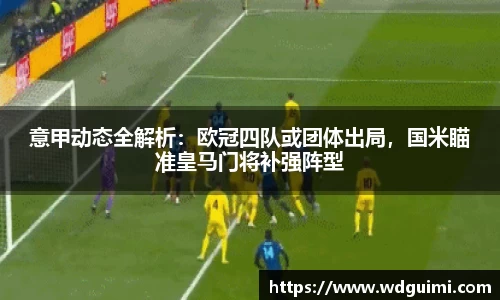 意甲动态全解析：欧冠四队或团体出局，国米瞄准皇马门将补强阵型